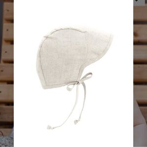 Briar Baby Brimmed Linen Bonnet